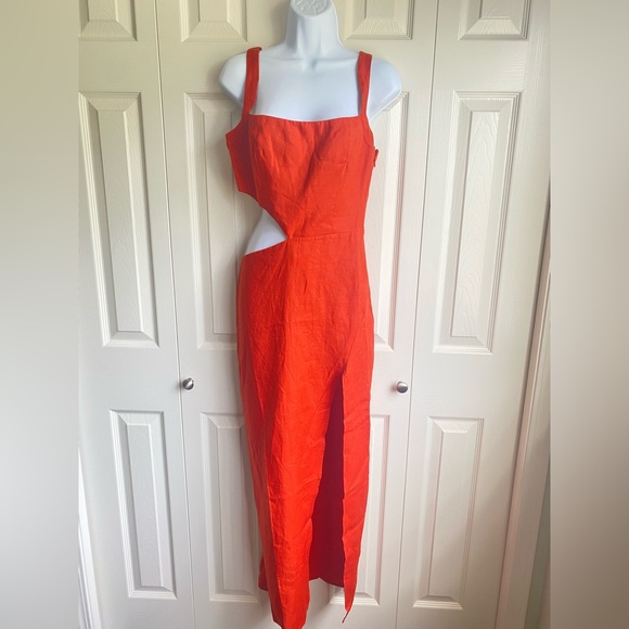 New Reformation Satori Line Long Dress - Picture 5 of 12